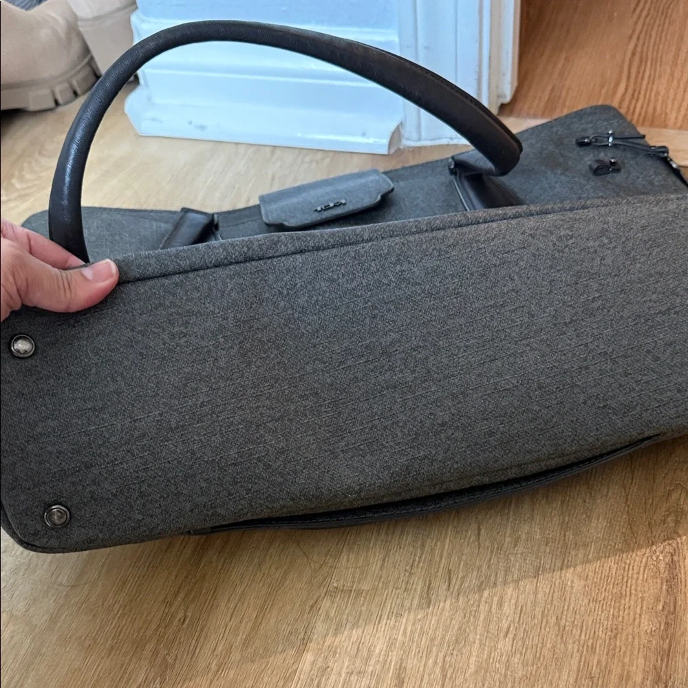 Tumi Gray and Black tote